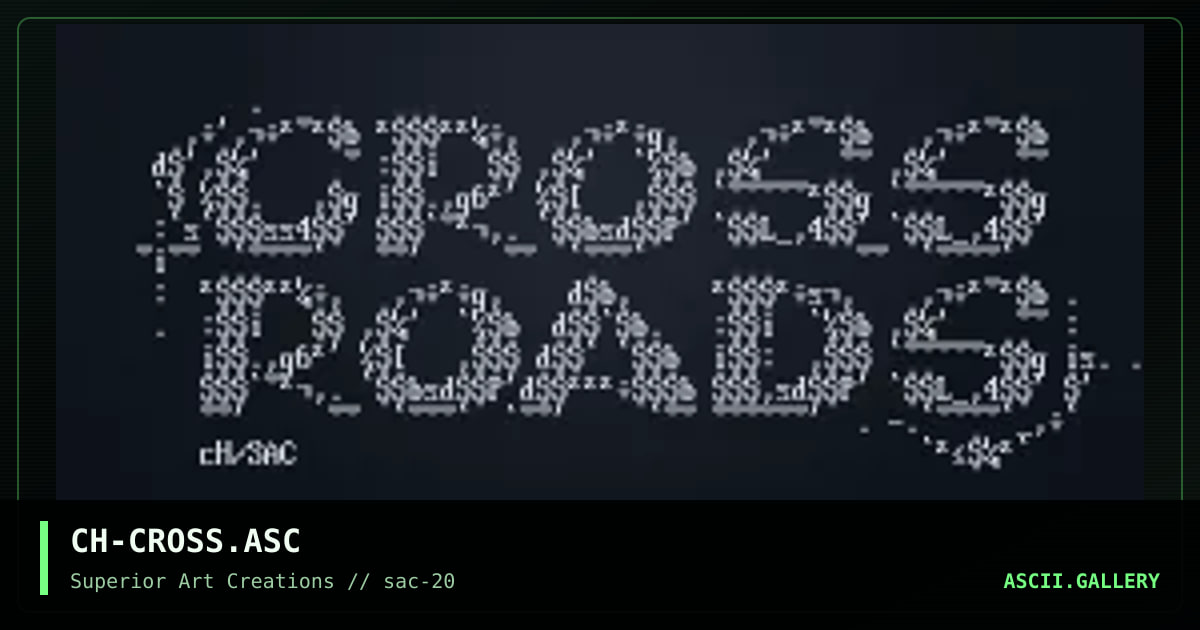CH-CROSS.ASC, by creature of hell, 2000