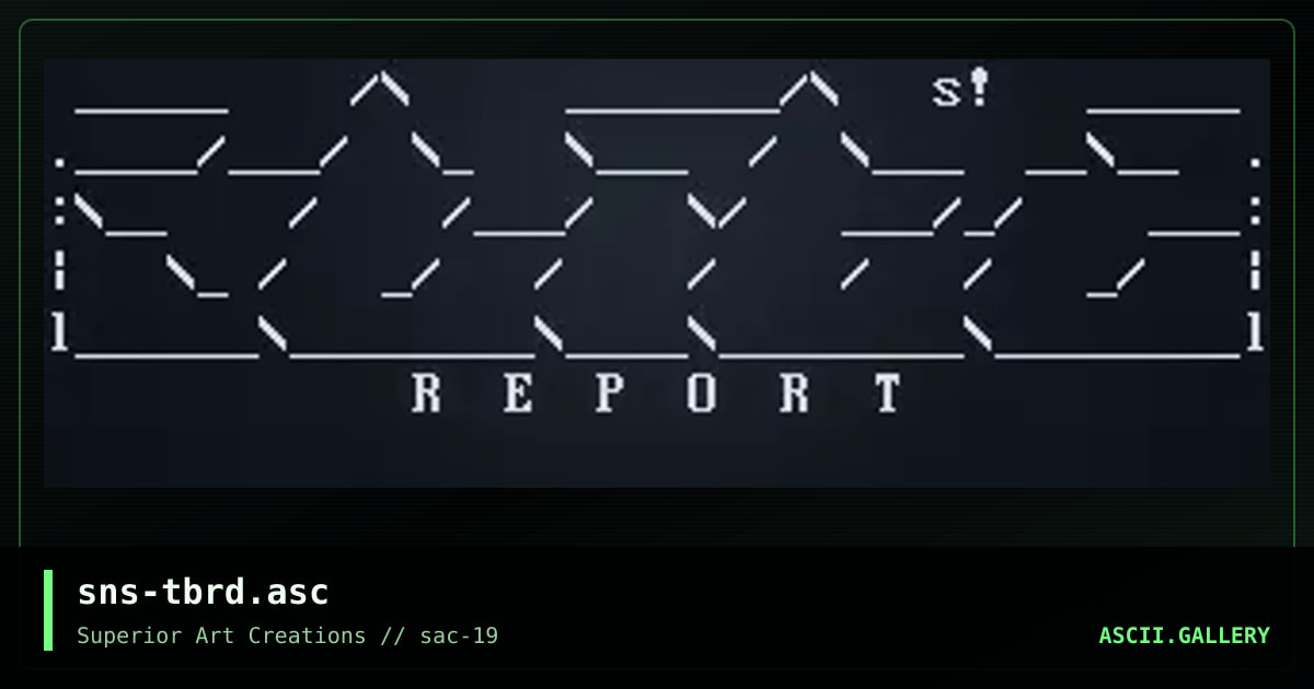 sns-tbrd.asc, by senser, 2000