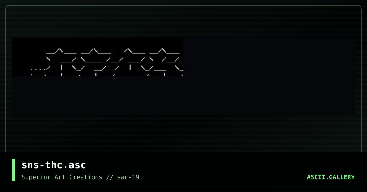 sns-thc.asc, by senser, 2000