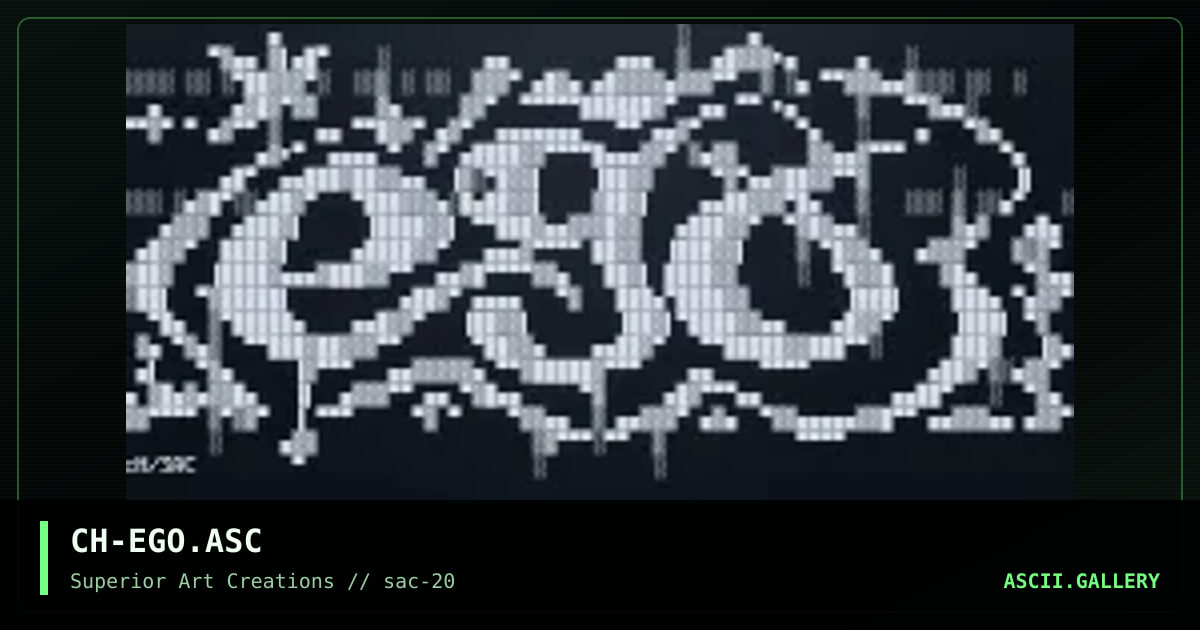 CH-EGO.ASC, by creature of hell, 2000