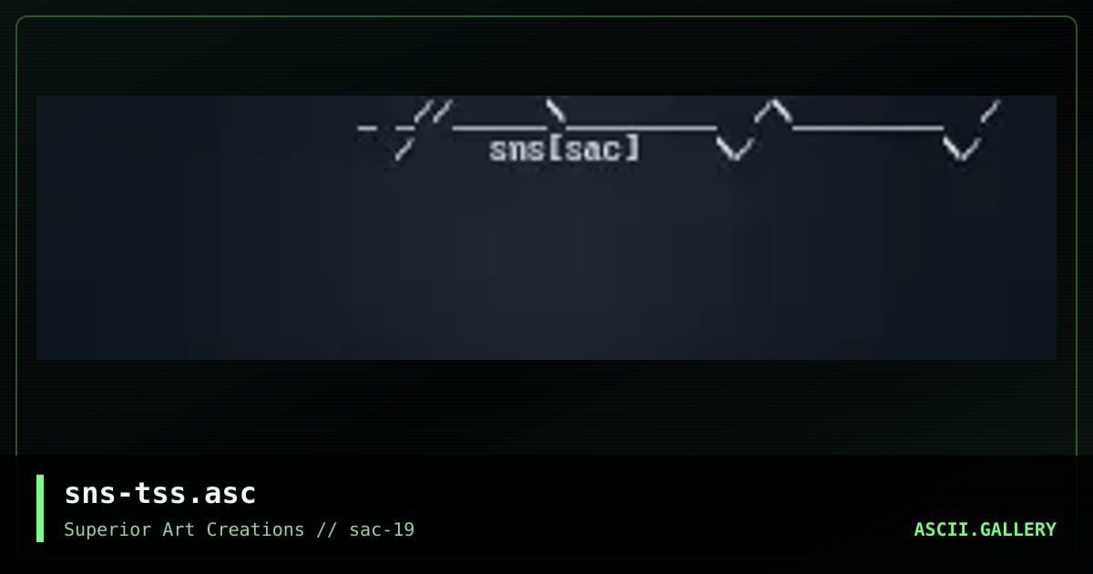 sns-tss.asc, by senser, 2000