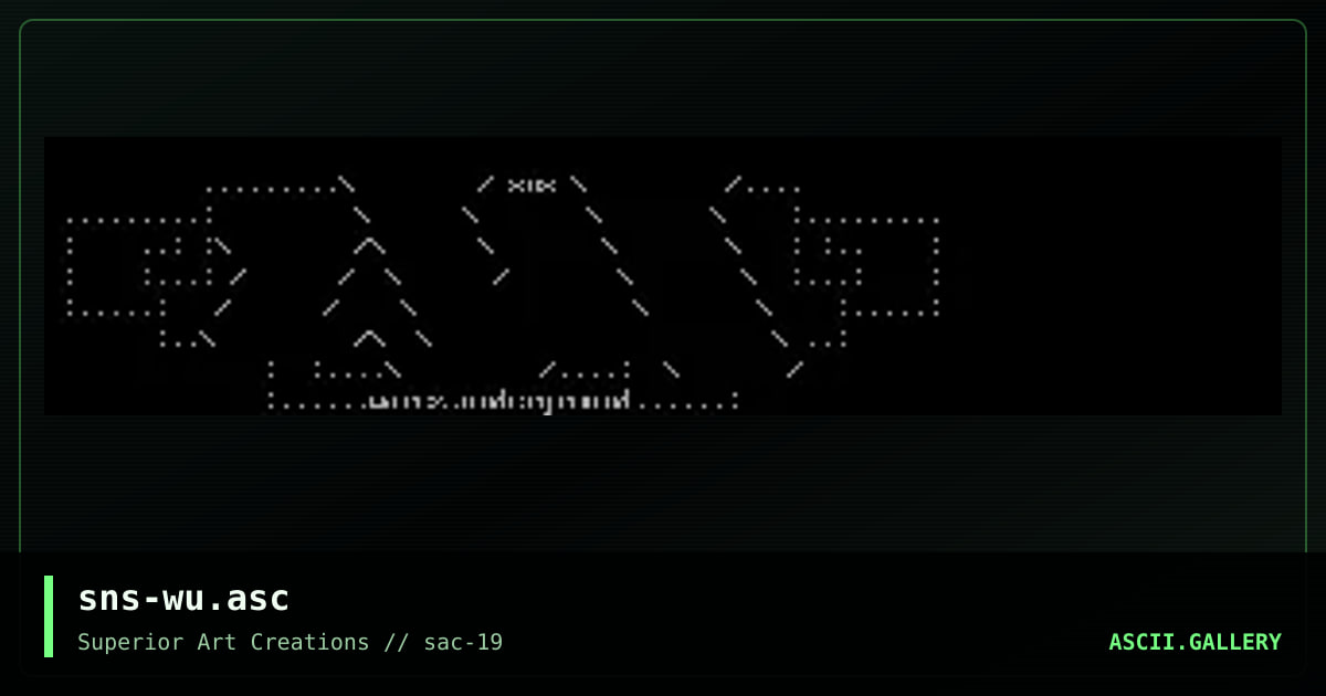 sns-wu.asc, by senser, 2000