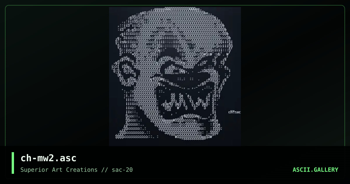 ch-mw2.asc, by creature of hell, 2000