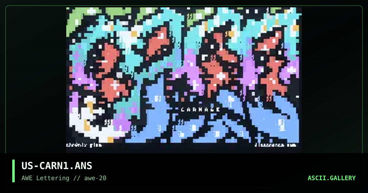 Carnage Promotional, by chronix, dissonance, 1998