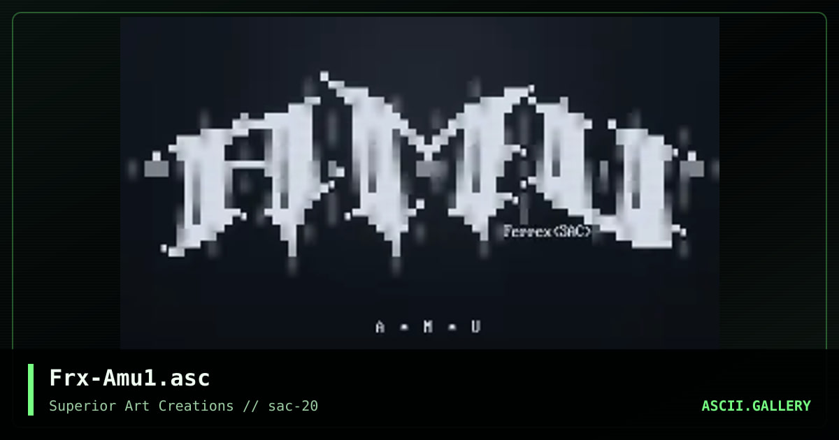 Frx-Amu1.asc, by ferrex, 2000