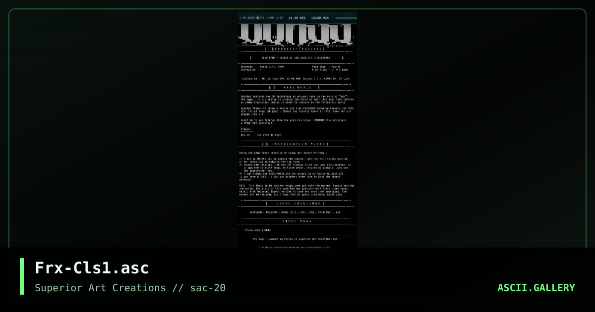 Frx-Cls1.asc, by ferrex, 2000