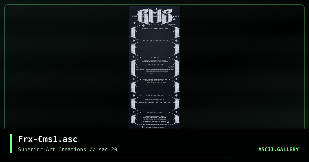 Frx-Cms1.asc, by ferrex, 2000