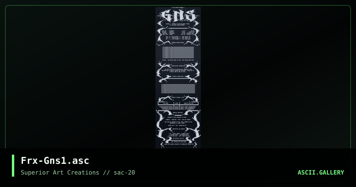 Frx-Gns1.asc, by ferrex, 2000