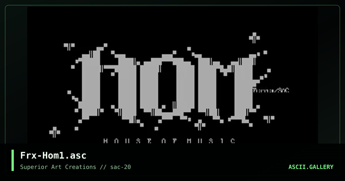 Frx-Hom1.asc, by ferrex, 2000