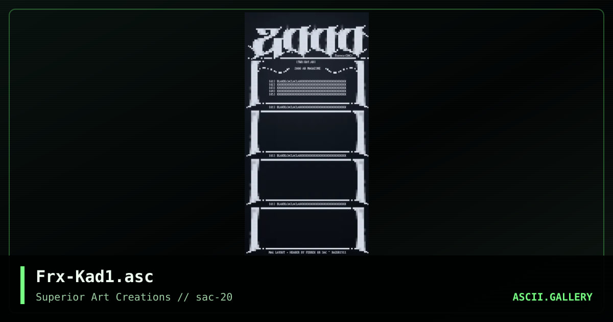 Frx-Kad1.asc, by ferrex, 2000
