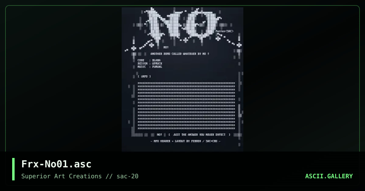 Frx-No01.asc, by ferrex, 2000