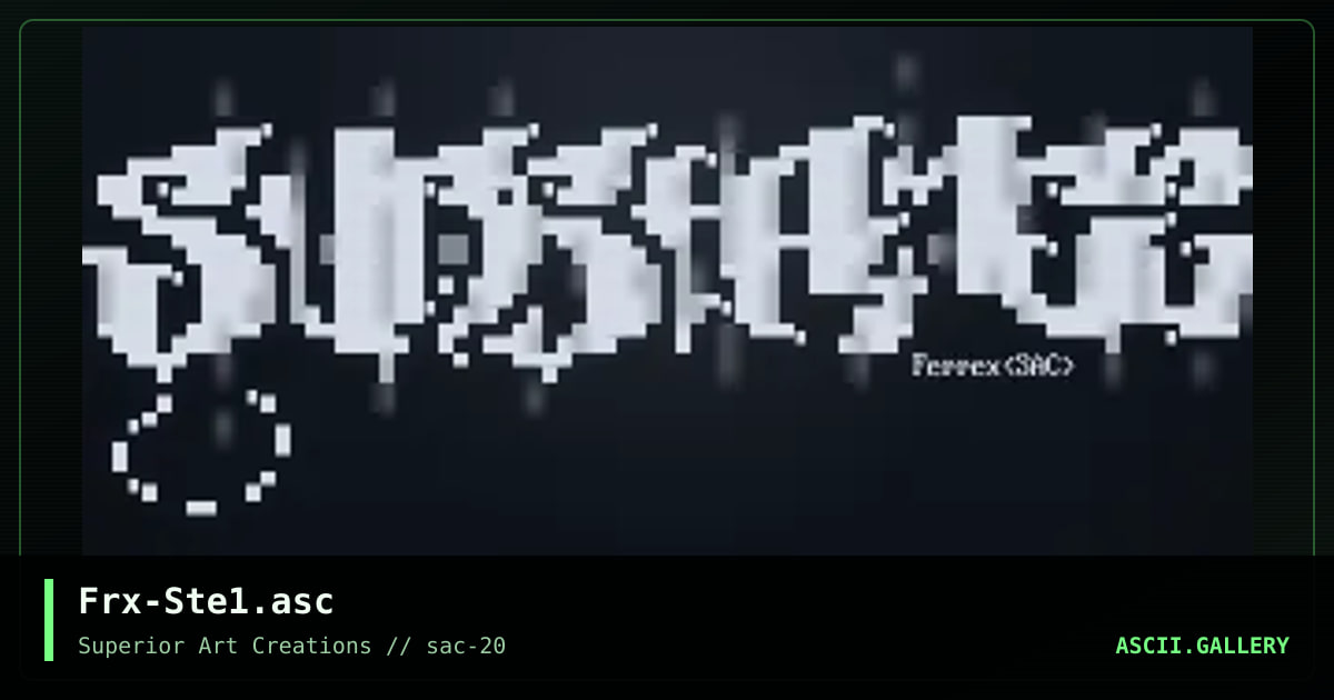 Frx-Ste1.asc, by ferrex, 2000
