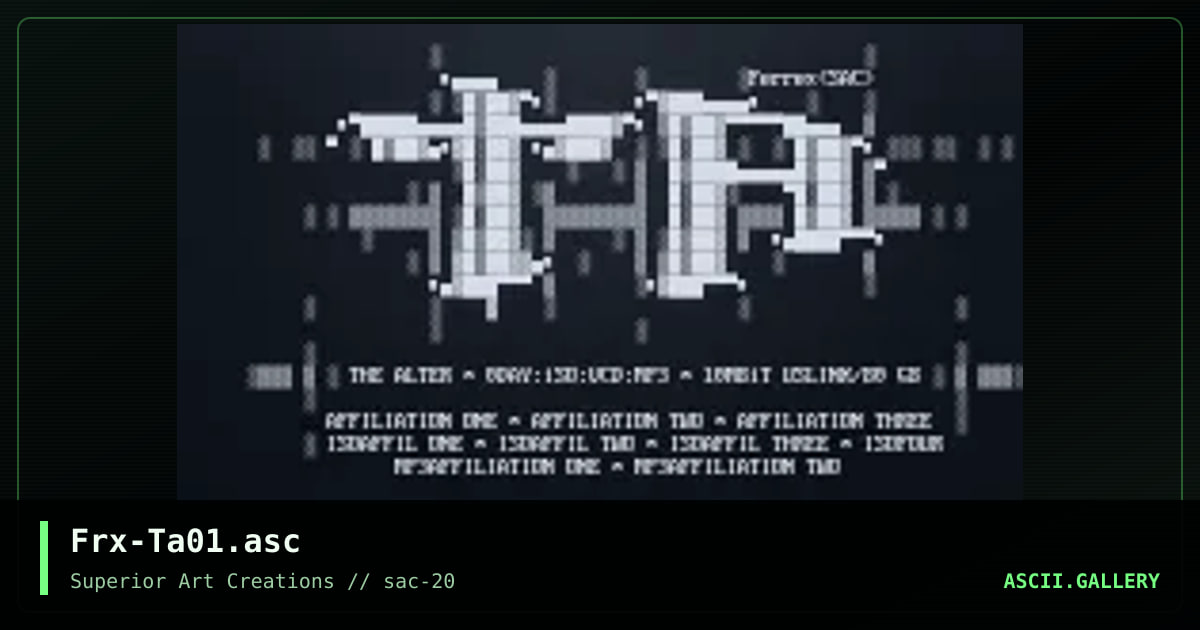 Frx-Ta01.asc, by ferrex, 2000