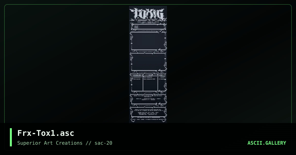 Frx-Tox1.asc, by ferrex, 2000