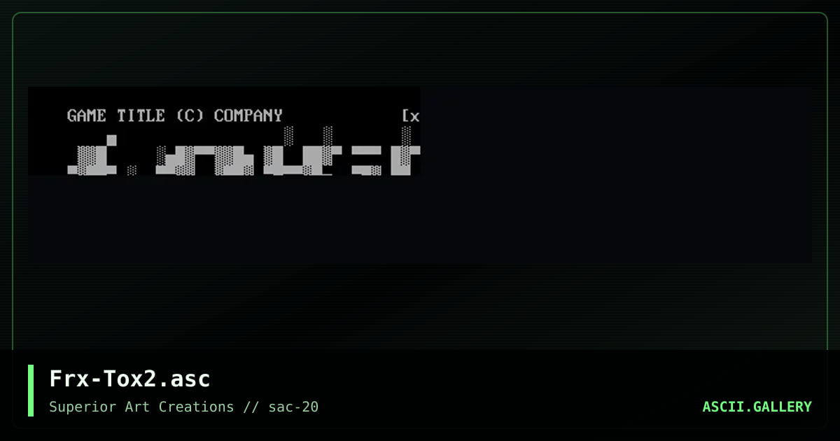 Frx-Tox2.asc, by ferrex, 2000