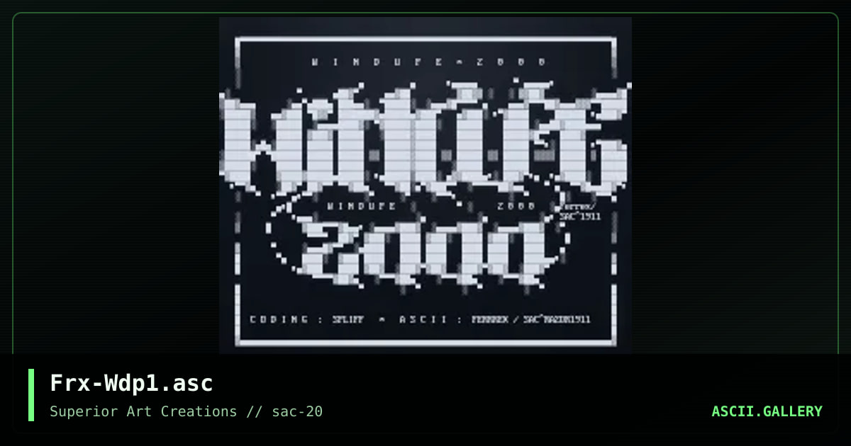 Frx-Wdp1.asc, by ferrex, 2000