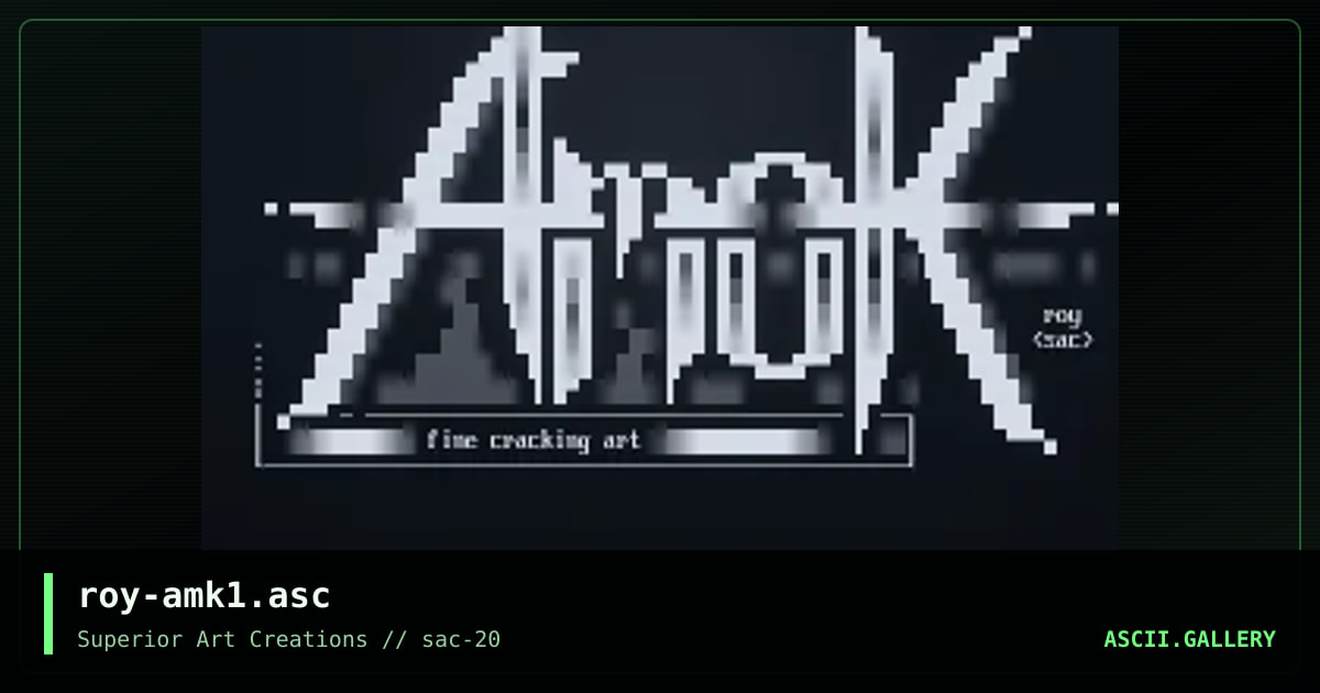 roy-amk1.asc, by roy, 2000