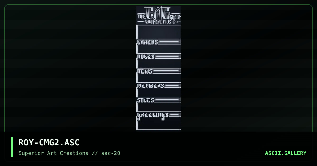 ROY-CMG2.ASC, by roy, 2000