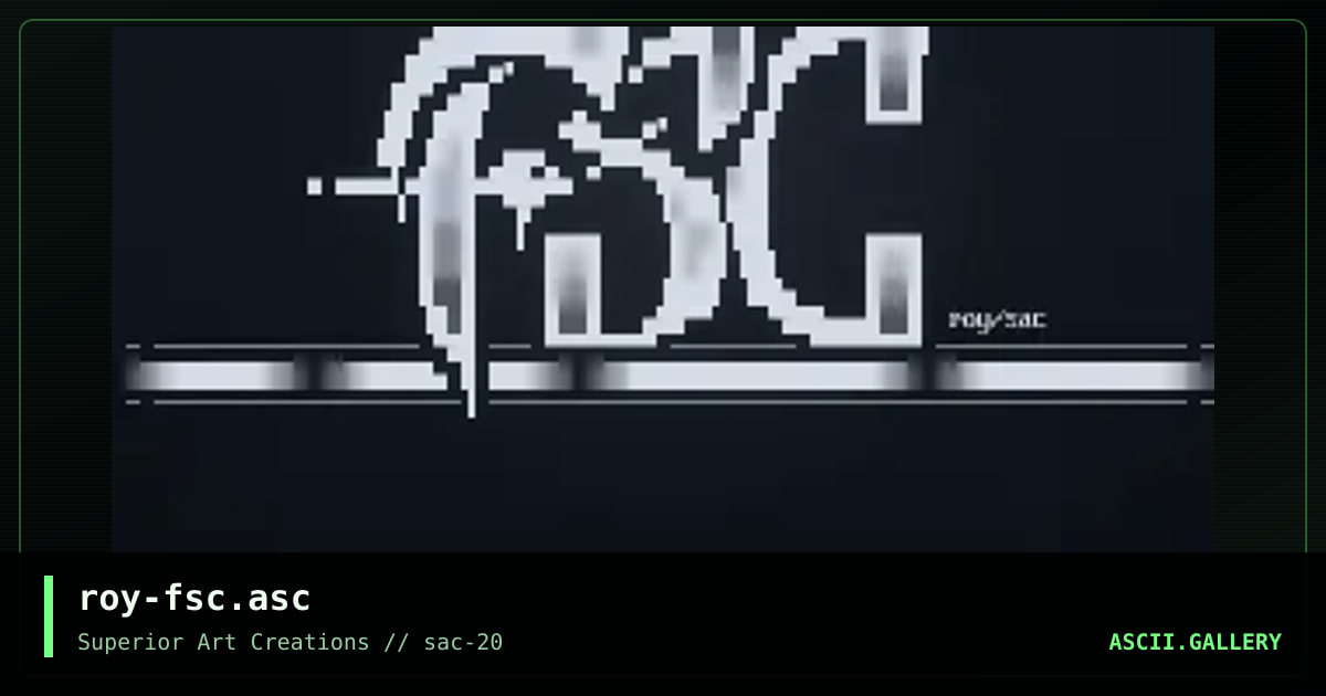 roy-fsc.asc, by roy, 2000