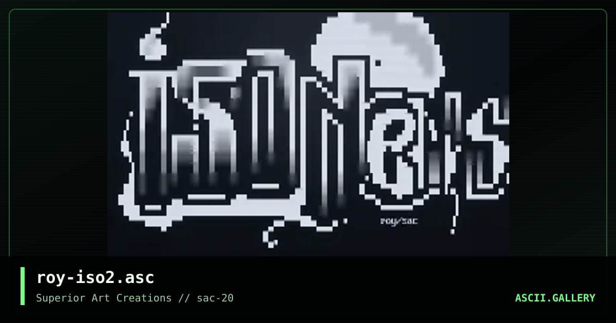 roy-iso2.asc, by roy, 2000