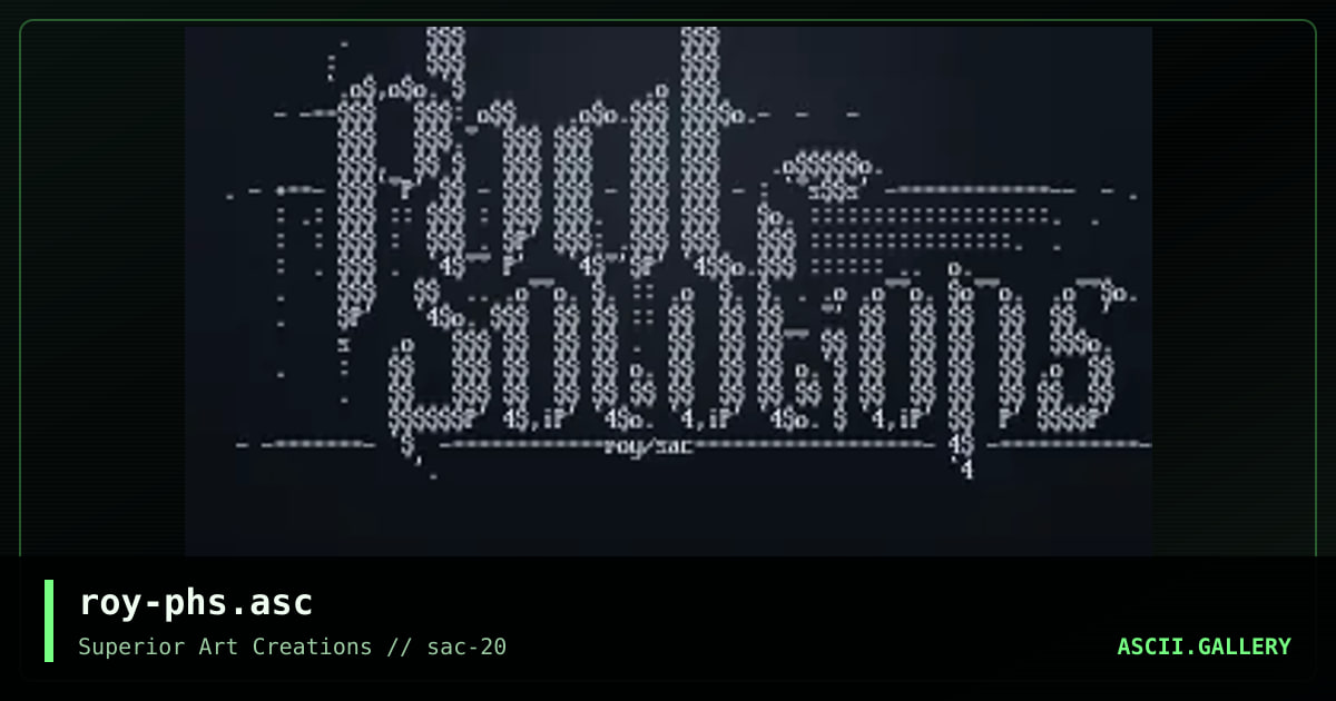 roy-phs.asc, by roy, 2000
