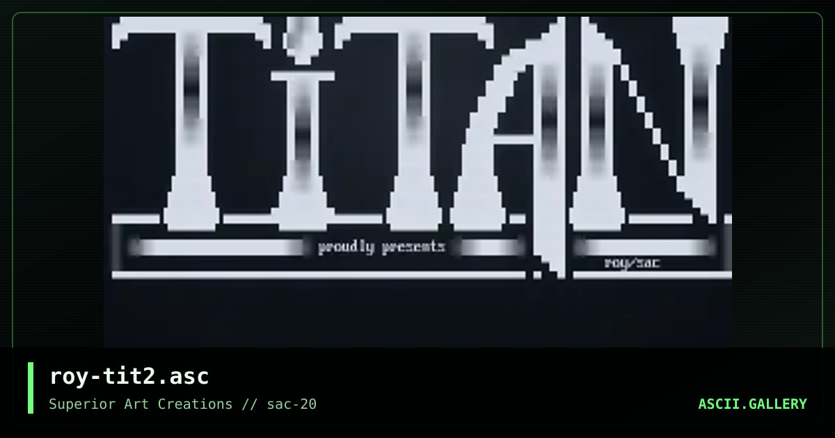 roy-tit2.asc, by roy, 2000