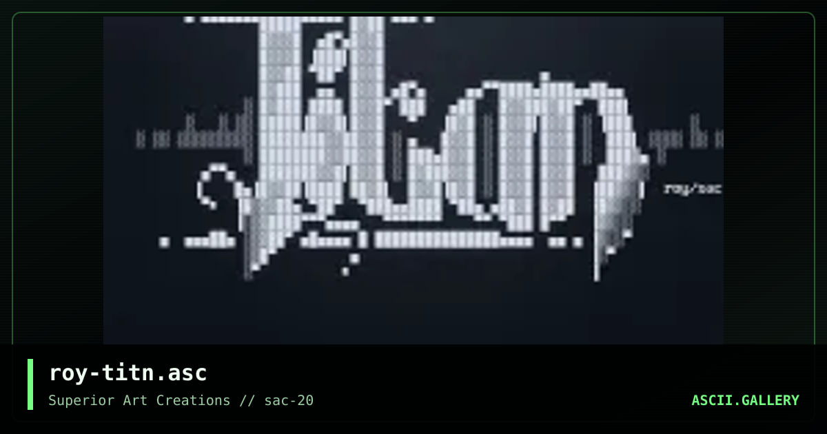 roy-titn.asc, by roy, 2000