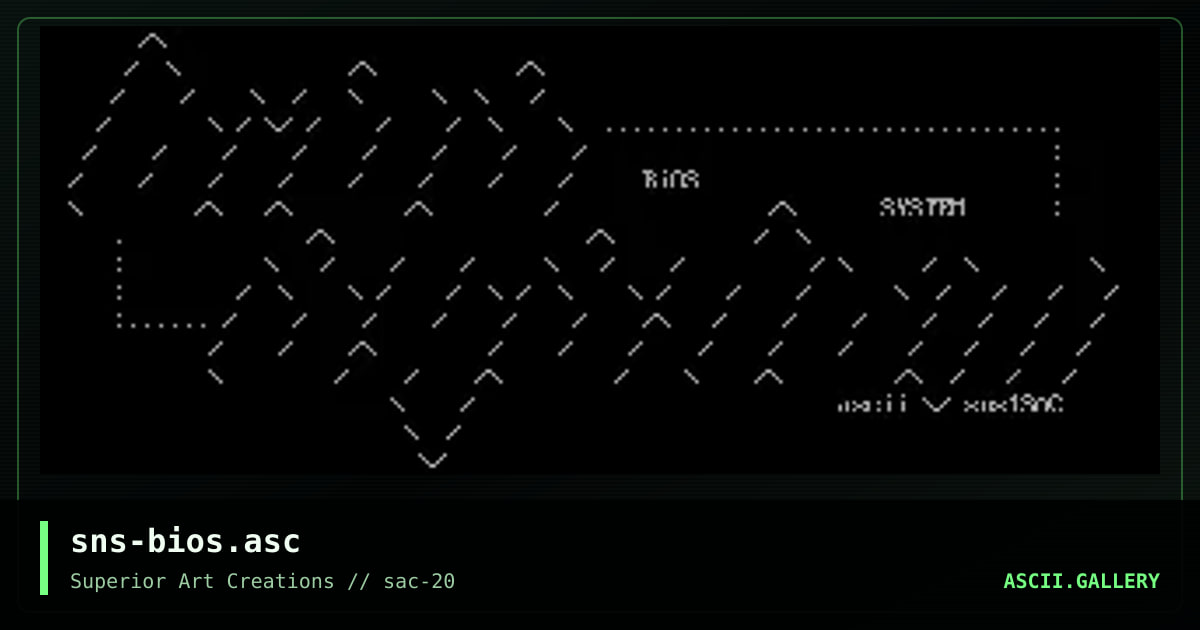 sns-bios.asc, by senser, 2000