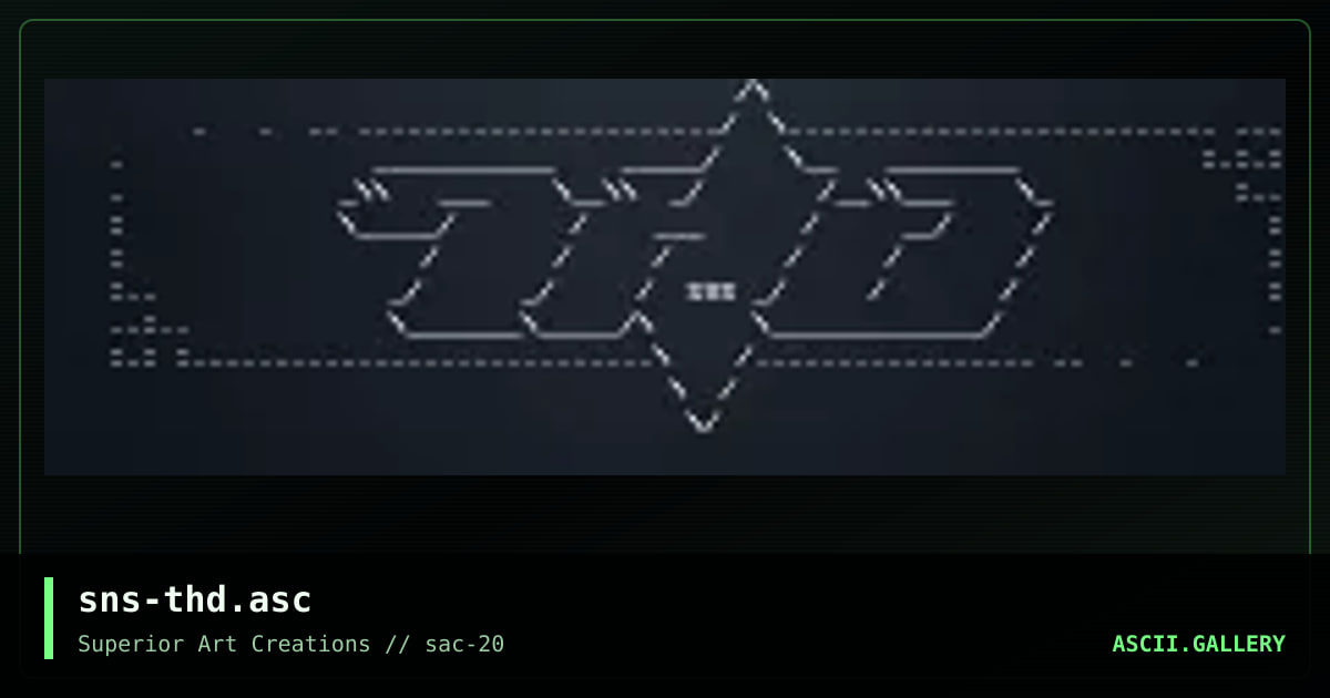 sns-thd.asc, by senser, 2000