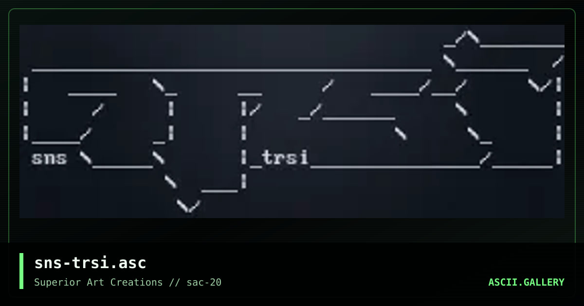 sns-trsi.asc, by senser, 2000