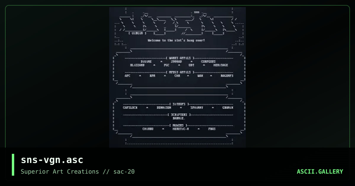 sns-vgn.asc, by senser, 2000