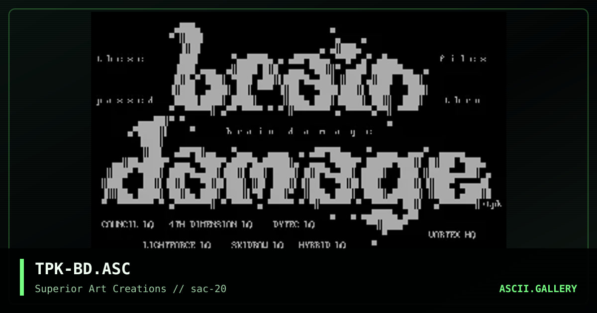 TPK-BD.ASC, by teepak, 2000