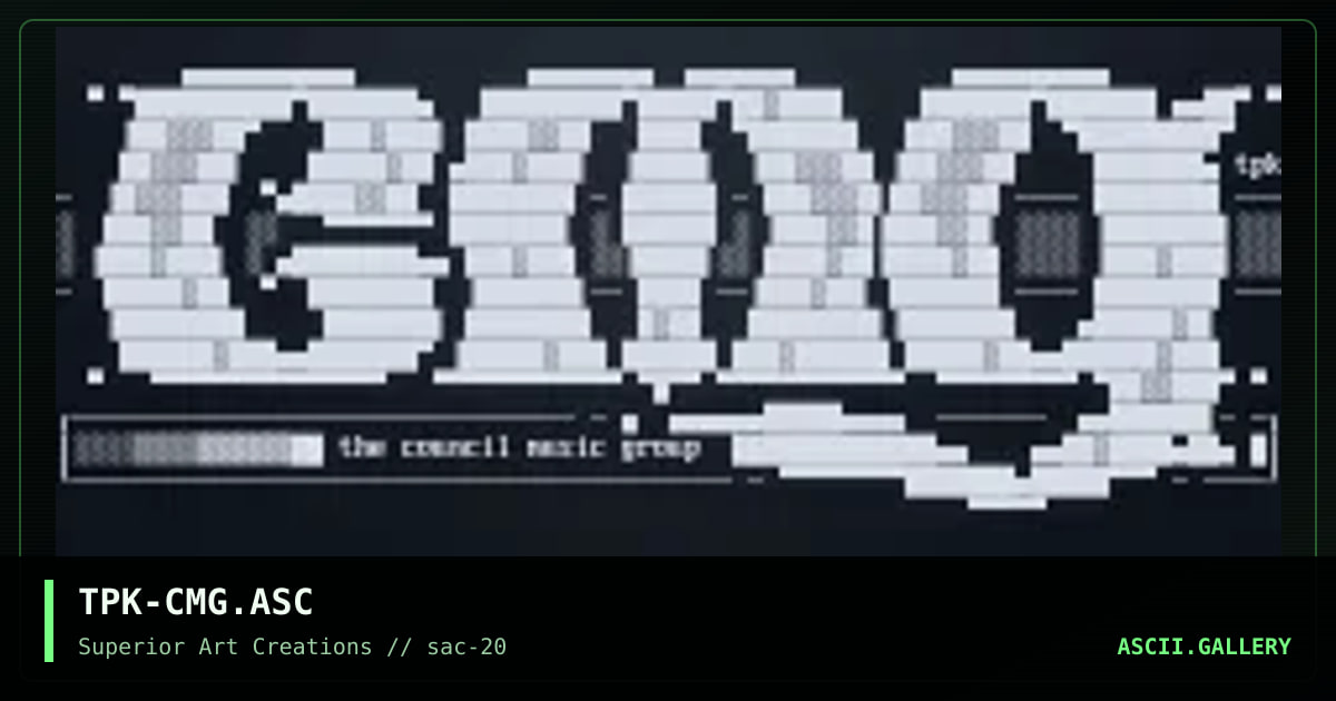 TPK-CMG.ASC, by teepak, 2000