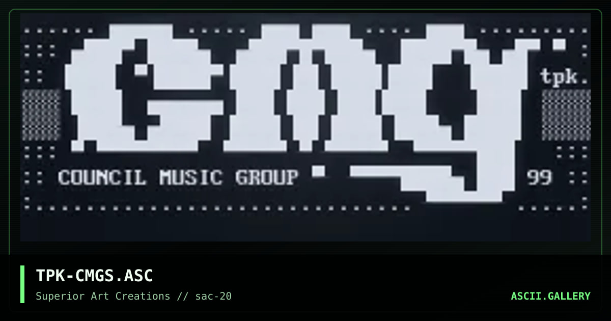 TPK-CMGS.ASC, by teepak, 2000