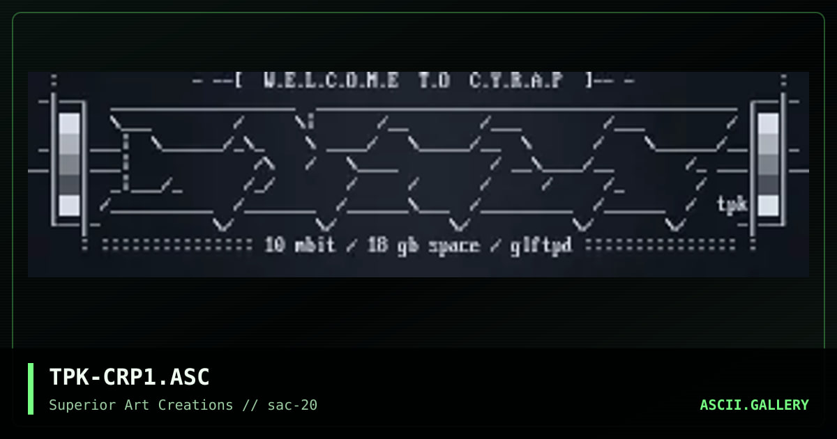 TPK-CRP1.ASC, by teepak, 2000