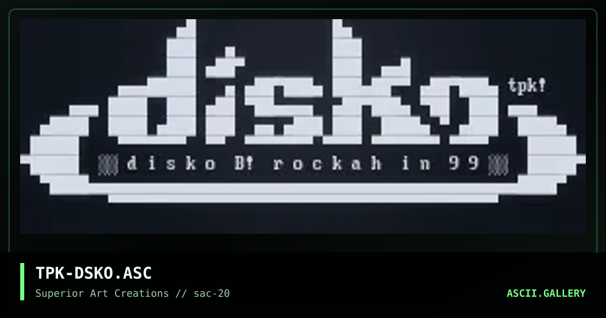 TPK-DSKO.ASC, by teepak, 2000