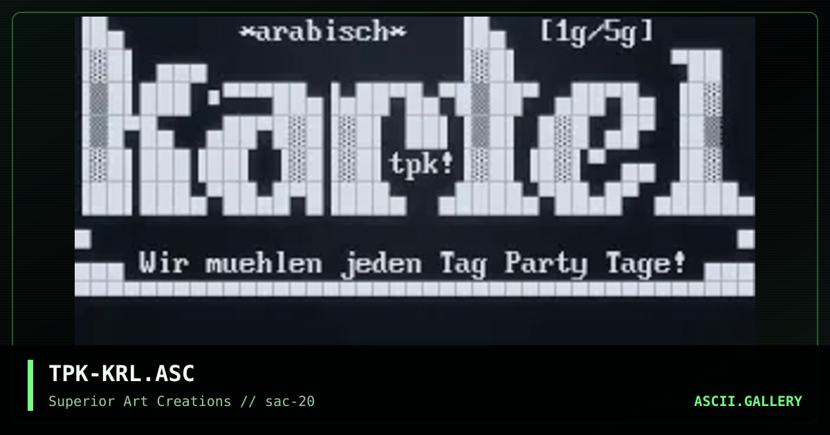 TPK-KRL.ASC, by teepak, 2000