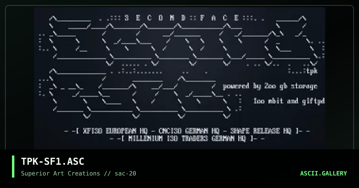 TPK-SF1.ASC, by teepak, 2000