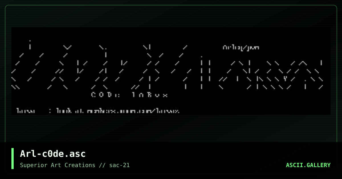 Arl-c0de.asc, by arlequin, 2001