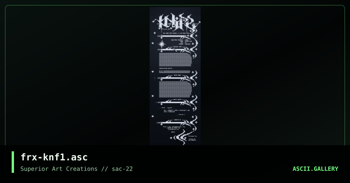 frx-knf1.asc, by ferrex, 2001