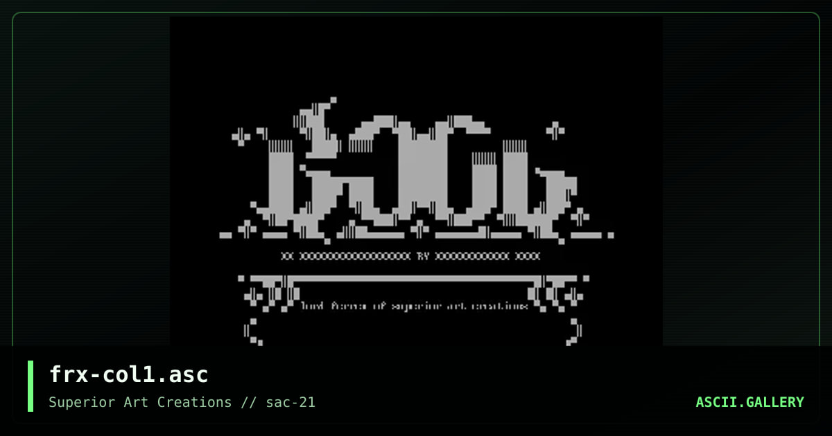 frx-col1.asc, by ferrex, 2001