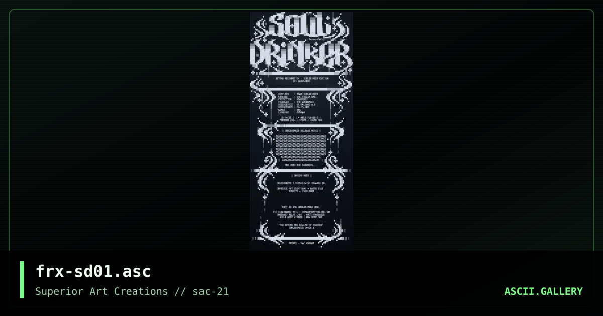 frx-sd01.asc, by ferrex, 2001