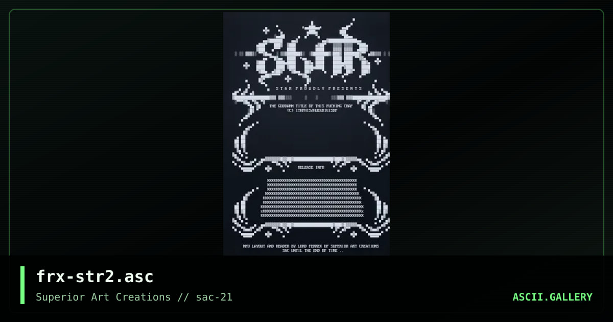 frx-str2.asc, by ferrex, 2001