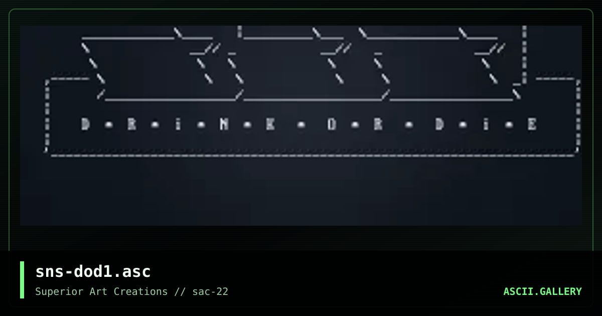 sns-dod1.asc, by senser, 2001