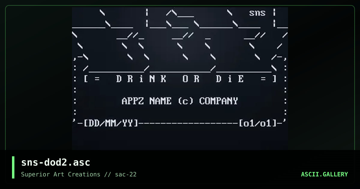sns-dod2.asc, by senser, 2001