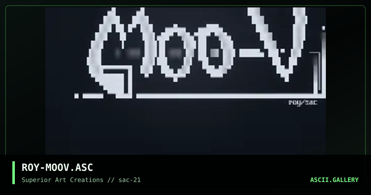 ROY-MOOV.ASC, by roy, 2001