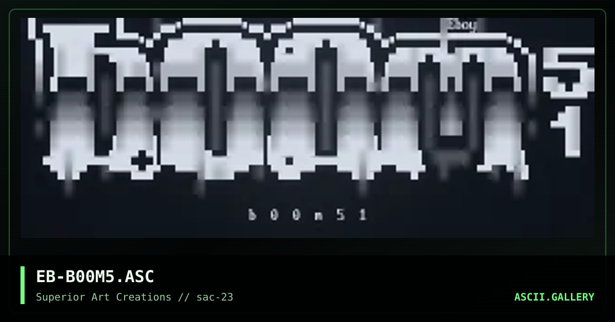 EB-B00M5.ASC, by eboy, 2001