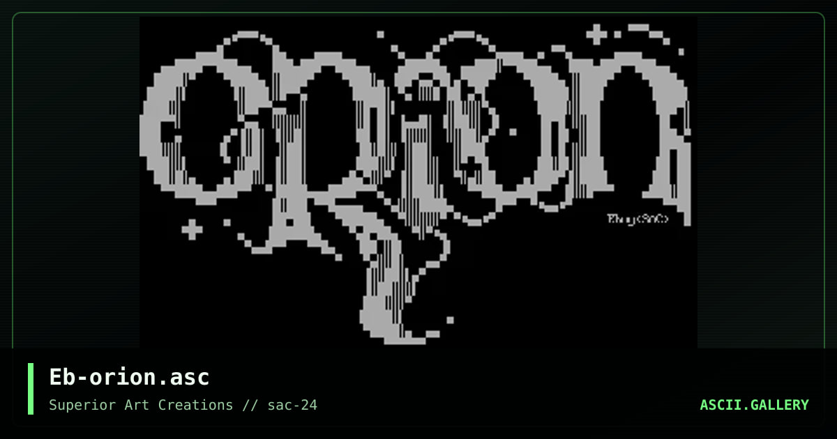 Eb-orion.asc, by eboy, 2001