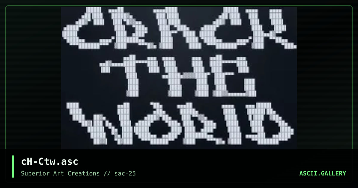 cH-Ctw.asc, by creature of hell, 2002