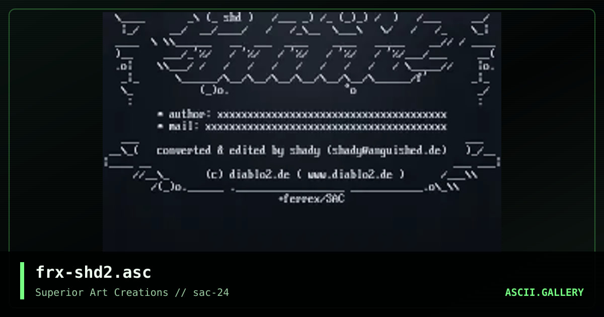 frx-shd2.asc, by ferrex, 2001